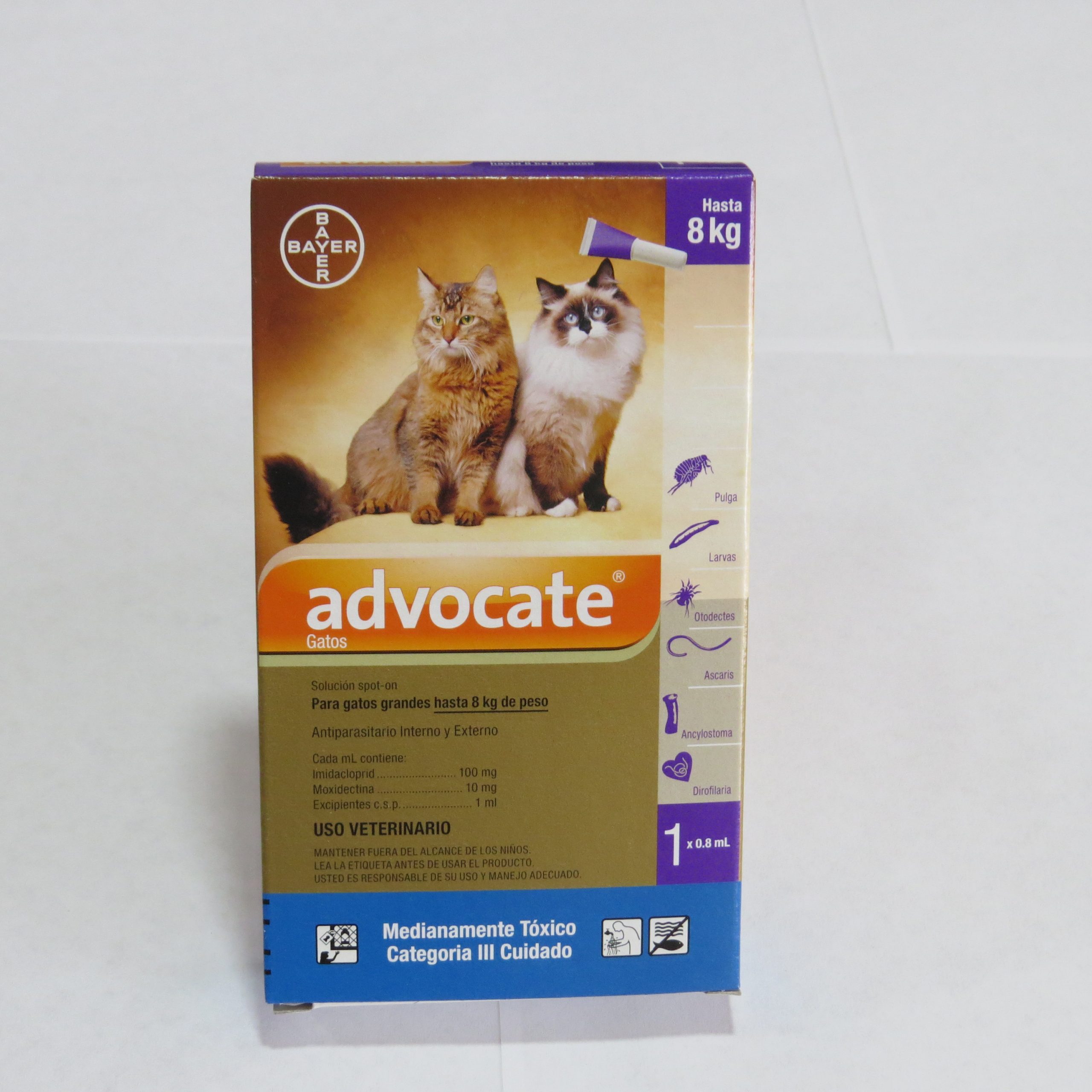 ADVOCATE GATOS HASTA 8 KG ADVOCATE GATOS HASTA 8 KG